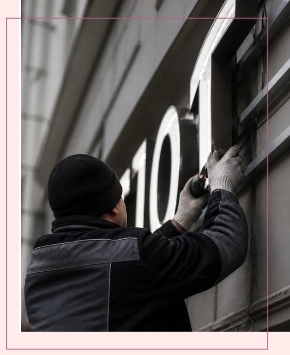 Световые объемные буквы под ключ для вывесок в Калуге