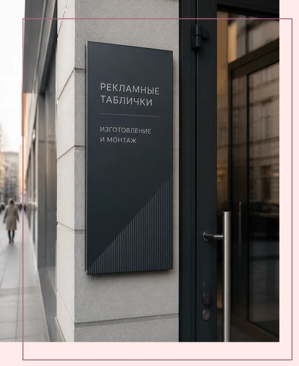 Рекламные таблички в Калуге по цене от 4551 р. | Аванза-Клг