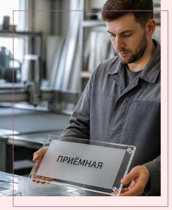 Таблички из оргстекла на заказ в Калуге от 3944 р. | Аванза-Клг