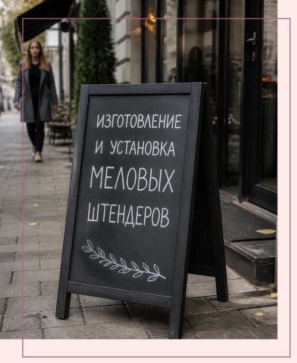 Меловые штендеры в Калуге по цене от 6574 р. | Аванза-Клг